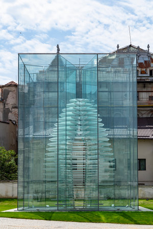 Craiova, Dolj, Romania â May 14, 2022:   Brancusi Pavilion at the Art Museum Craiova, Romania.のeditorial素材