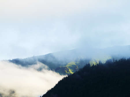 Mountain view landscape in the Alps summer, Franceの写真素材