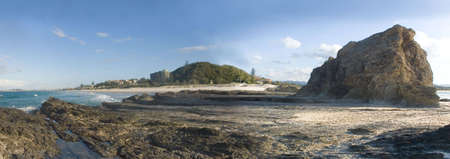 rocky sea & sand scape at elephant rock QLD,Australiaの写真素材