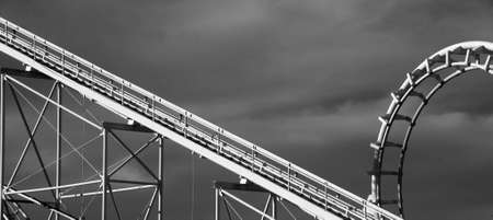 Rollercoaster Absract Structure,QLD, Australiaの写真素材