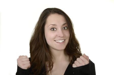 business before white background, acting, isolted, studio shotの写真素材