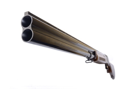 Shotgun, isolated, studio shotの写真素材