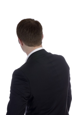 Anonymous business man, back viewの写真素材