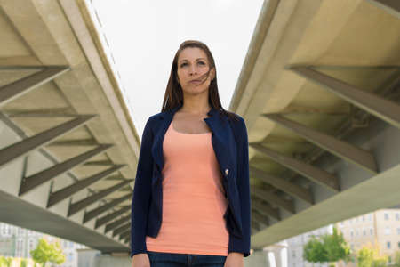 Self confident woman in urban environment, Outdoor Shot