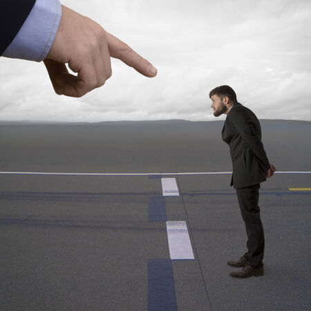 Submissive subject and commander, montageの写真素材