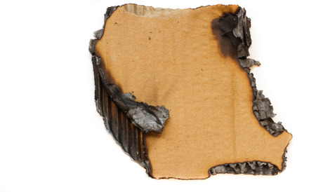 charred cardboardの写真素材