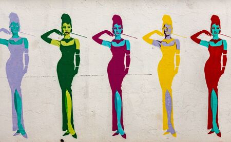 Grafitti wall at Blumenau, Santa Catarina. Brazilの写真素材