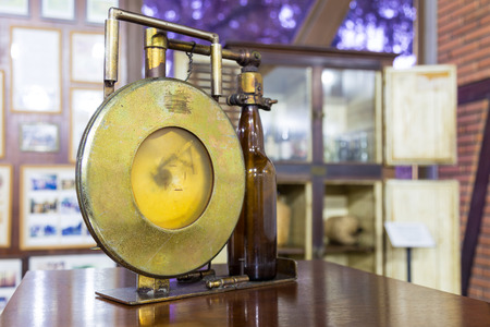 Old brewery equipments at Beer museum. Blumenau, Santa Catarina - Brazilのeditorial素材