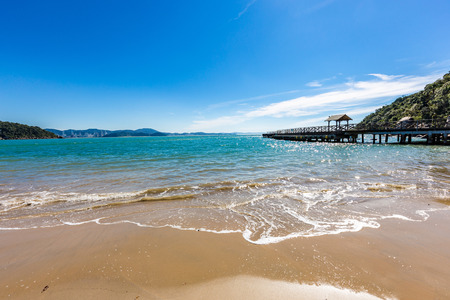 View of Laranjeiras Beach, Balneario Camboriu. Santa Catarina, Brazilの写真素材