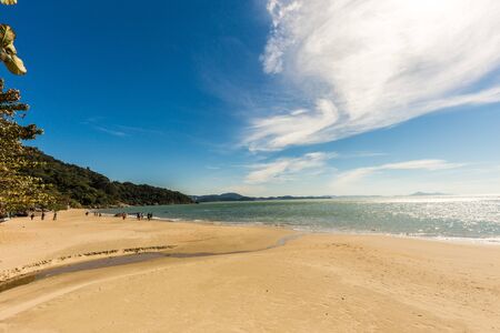 View of Laranjeiras Beach, Balneario Camboriu. Santa Catarina, Brazilの写真素材