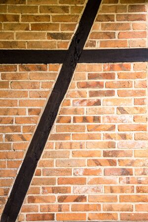 Enxaimel wall. Blumenau, Santa Catarina, Brazil.の写真素材