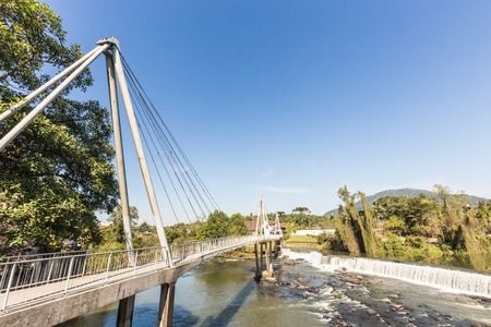 View of Timbo city waterfall, Santa Catarina, Brazilの写真素材