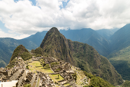 Machu Picchu, Cusco, Peru, South America. A UNESCO World Heritage Siteの写真素材