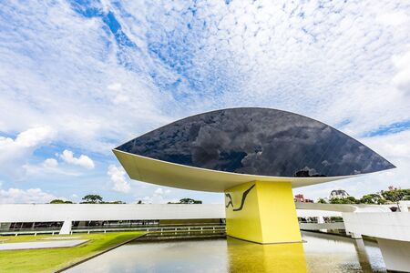 CURITIBA, PARANA/BRAZIL - DECEMBER 28 2016: Oscar Niemeyer Museumのeditorial素材
