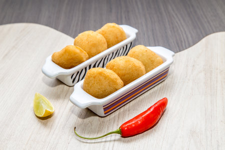 Savory brazilian fried snacks, very comon in birthday parties