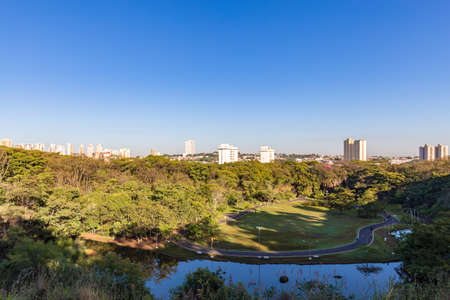 Ribeirao Preto city park, aka Curupira Park. A city in Brazil country side. Sao Paulo state.の写真素材