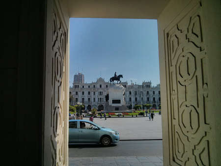 View of the Almudena Palace.の写真素材