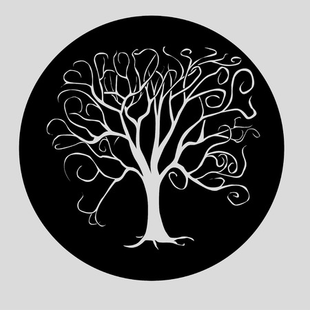 white treeのイラスト素材