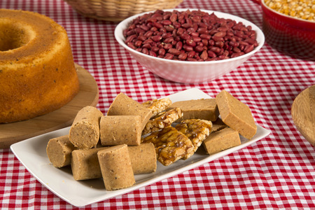 Food table traditional festival of Brazilの写真素材