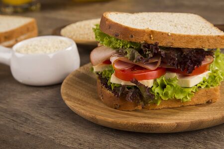 natural sandwichの写真素材