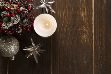 christmas decoration background. Christmas Blurryの写真素材