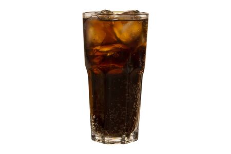 Soda in a glass with clipping path. Colaの写真素材