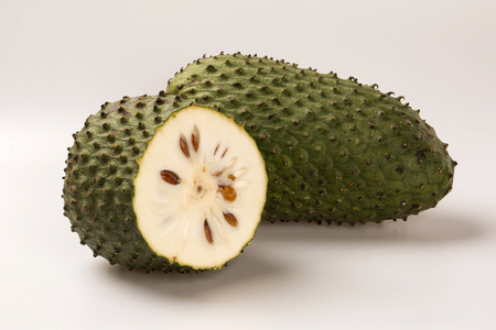 Sour sop, Prickly Custard Apple. (Annona muricata L.) Treatment of cancer.の写真素材