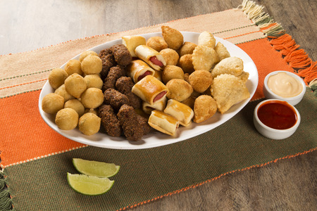Mixed brazilian snack. Popular dish in Brazilの写真素材