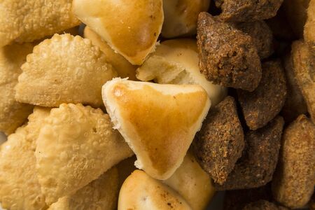 Snacks mixed Brazilian. Fast food typical of Brazil.の写真素材