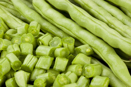 peas in a pod closeup.の写真素材