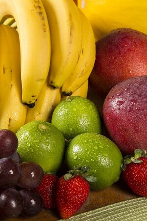 Variety of fresh fruit for the summerの写真素材