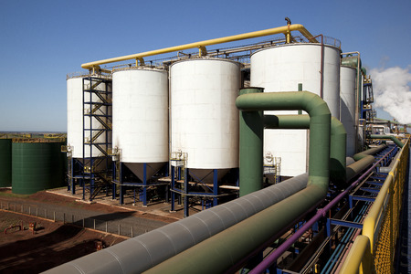 sugar cane industrial mill processing plant in Brazil