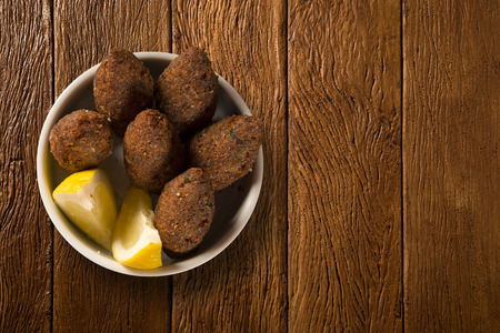 Kibe roast portion on the wood backgroundの写真素材