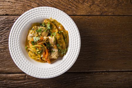 moqueca capixaba - brazilian fish stewの写真素材