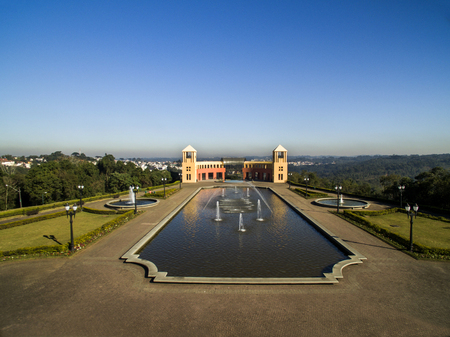 Aerial view of Tangua Park. CURITIBA, PARANA/BRAZIL. July, 2017.のeditorial素材