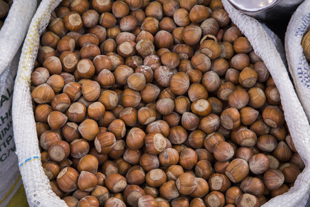 CURITIBA, PARANA/BRAZIL - July, 2017: Groceries for sale on Curitiba's Municipal Market.のeditorial素材