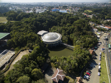 Opera de Arame, culture and nature in the same place, traditional tourist spot in the city of Curitiba, state of Parana, Brazil, July, 2017.のeditorial素材