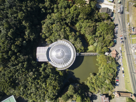 Opera de Arame, culture and nature in the same place, traditional tourist spot in the city of Curitiba, state of Parana, Brazil, July, 2017.のeditorial素材