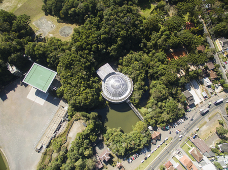Opera de Arame, culture and nature in the same place, traditional tourist spot in the city of Curitiba, state of Parana, Brazil, July, 2017.のeditorial素材