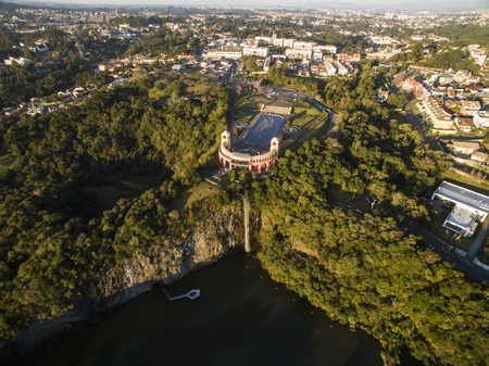 Aerial view of Tangua Park. CURITIBA, PARANA/BRAZIL. July, 2017.のeditorial素材