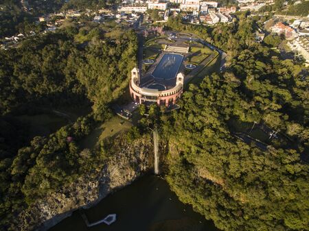 Aerial view of Tangua Park. CURITIBA, PARANA/BRAZIL. July, 2017.のeditorial素材