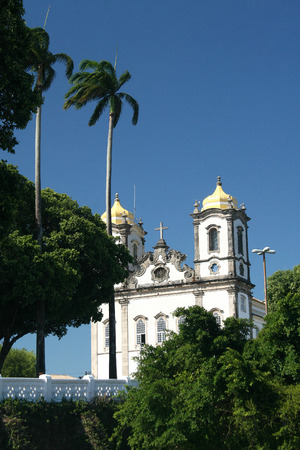 Salvador, Brazil - January, 2017: Igreja Nosso Senhor do Bonfim church, Salvador (Salvador de Bahia), Bahia, Brazil, South America.のeditorial素材