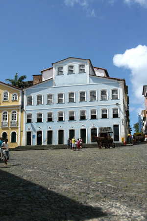 Colonial architecture of Salvador - Pelourinho, Brazil. 2017.のeditorial素材