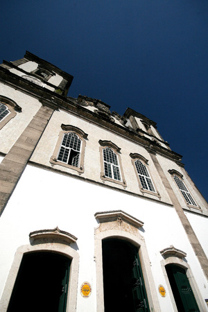 Salvador, Brazil - January, 2017: Igreja Nosso Senhor do Bonfim church, Salvador (Salvador de Bahia), Bahia, Brazil, South America.のeditorial素材