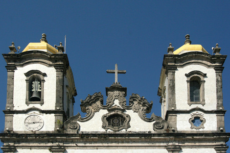 Salvador, Brazil - January, 2017: Igreja Nosso Senhor do Bonfim church, Salvador (Salvador de Bahia), Bahia, Brazil, South America.のeditorial素材