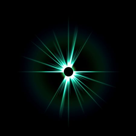star illustration isolated on black