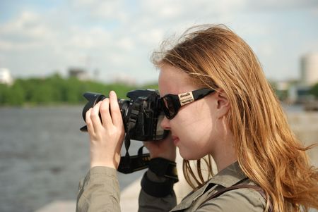 Girl with camera