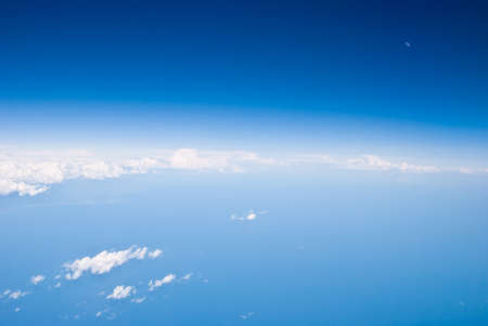 Sky and clouds background Aerial view of Earthの写真素材