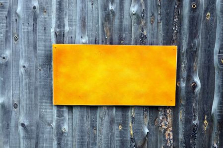 Place for announcements on a old wooden fenceの写真素材