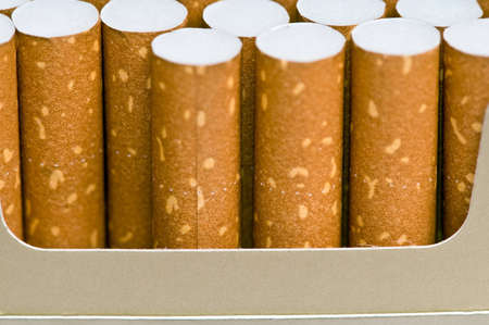 Box of cigarettes macro. Shallow DOFの写真素材